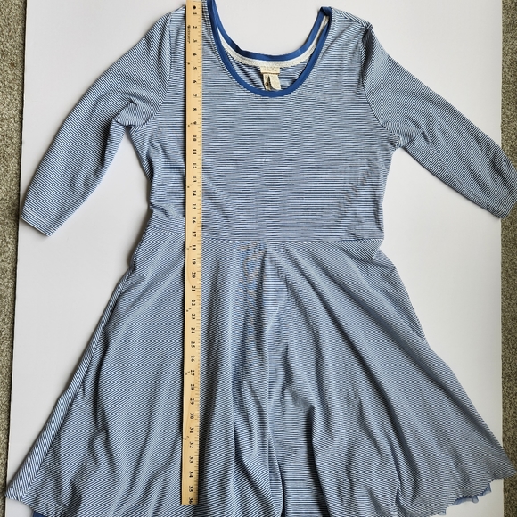 Matilda Jane Dress Blue White Stripe Between The Lines Tulle Long Sleeve XL - Picture 14 of 16